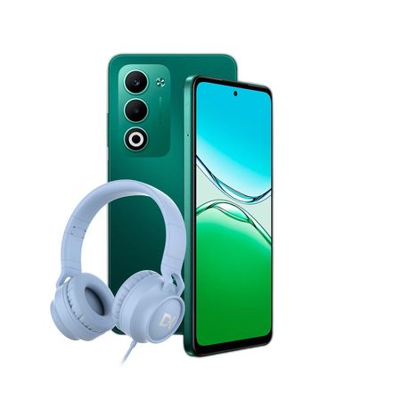 Combo Oppo A5 4G 4+256GB Verde + Auricular Dekkin Vincha USB-C Celeste