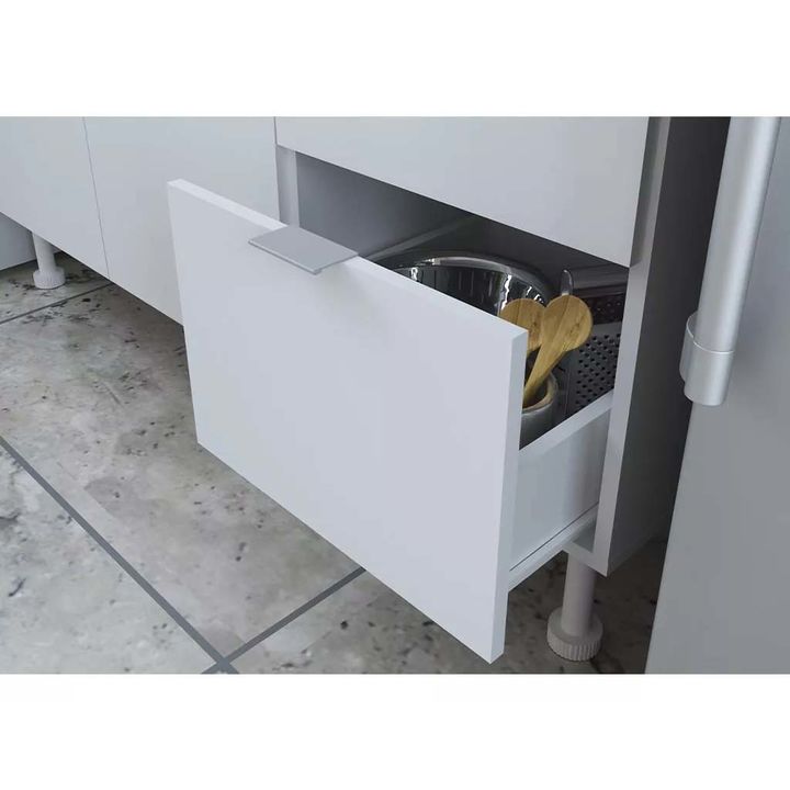 Bajo Mesada Confort 1M Perfil L Alum. Blanco CTB100 - Vista 2
