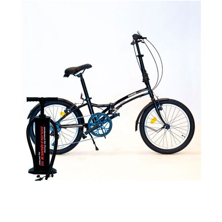 Combo Bicicleta Plegable Randers BKE-720 Rodado 20 + Inflador Intex III