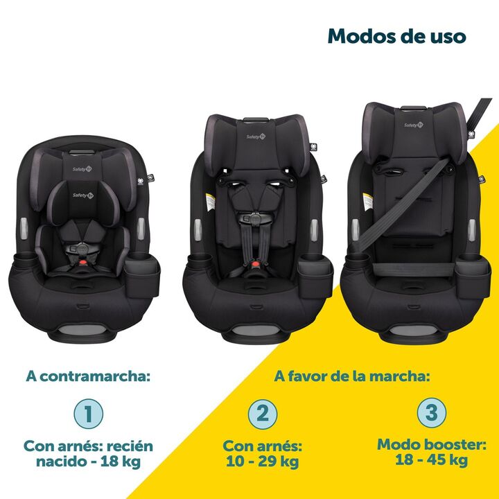 Butaca de seguridad Grow and go Sprint Safety 1st negra - Vista 3