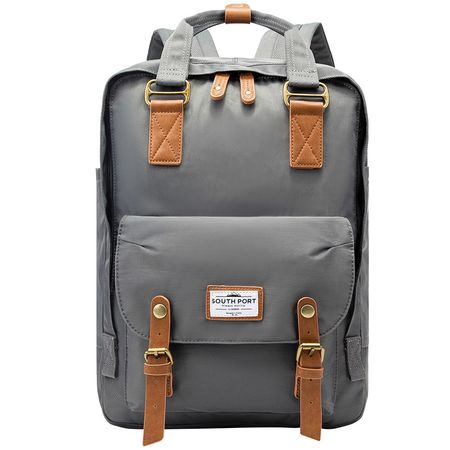 Mochila Gris South Port Elegante 3 Unisex Notebook 12L