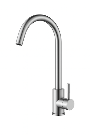 Grifería Para Cocina Monocomando Giratorio Novohome Satínado