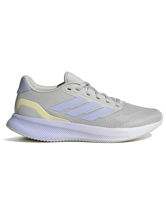 Zapatillas Adidas Runfalcon 5 Mujer Running Gris - Vista 1