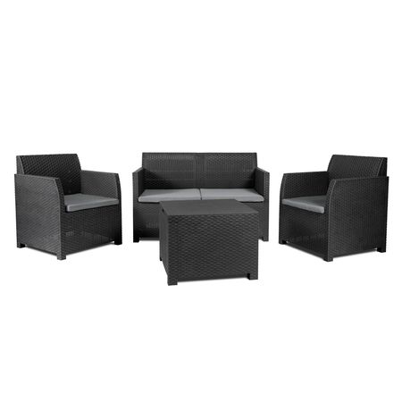 Juego De Sillones Toomax Artemide Set Para Jardin / Balcon 4 Pz 26233/6