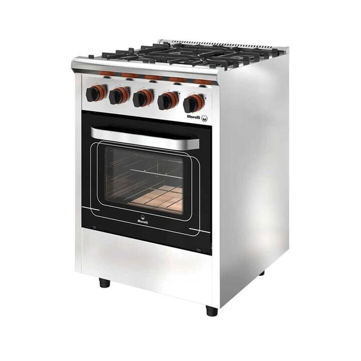 Cocina Industrial Morelli Multigas Country 60 Cm Acero Inoxidable - Vista 1