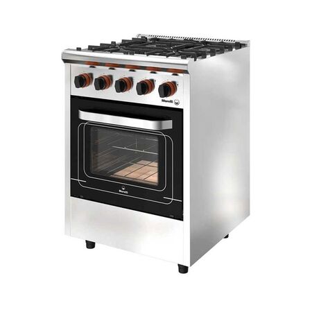 Cocina Industrial Morelli Multigas Country 60 Cm Acero Inoxidable