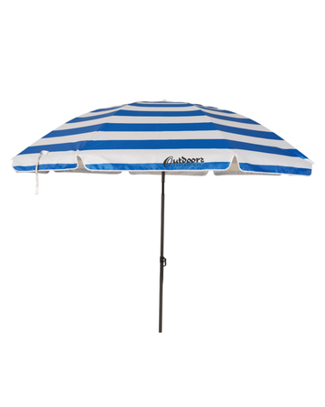 Sombrilla Rayada 220cm U220 Aluminizada con Resorte y Deflector Azul Outdoors