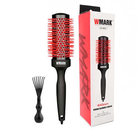 Cepillo Redondo Térmico Para Cabello 43mm Peluquería Wmark