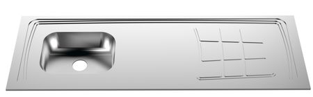 Tapa Mesada Muebles Orlandi Acero Inoxidable 37 140Cm