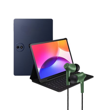 TABLET TCL TAB 01 PLUS + KEYBOARD SPACE BLUE + Auriculares HUNE con Microfono Tipo C - Bosque-#COMBO#-