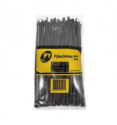 Precintos negros x 100 unidades 3.6x200mm PY