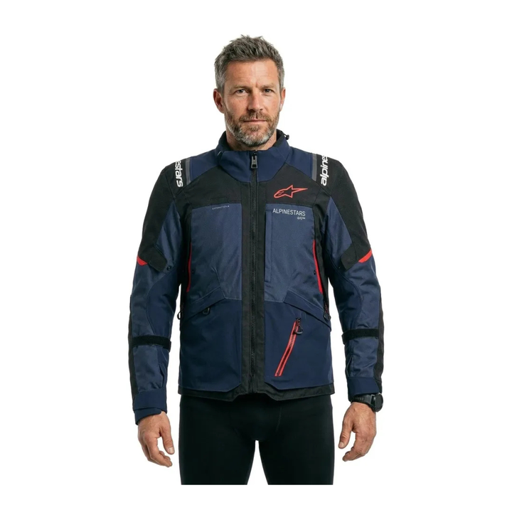 Campera Honda Alpinestars Andes V4 Drystar Azul - Vista 2