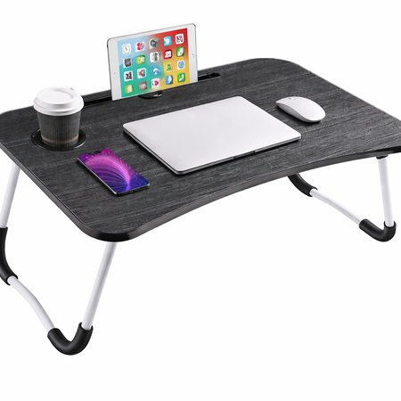 Bandeja cama mesa desayunadora notebook plegable vaso