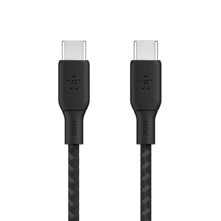 Cable Belkin Braided USB-C to USB-C 100W Cable 2M Negro