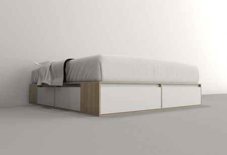 Box 2,0m 4 Cajones 2 Puertas Olmo F. Gris C. Tables