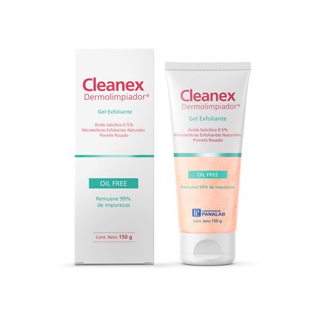 Gel Dermolimpiador Exfoliante Cleanex Oil Free 150g