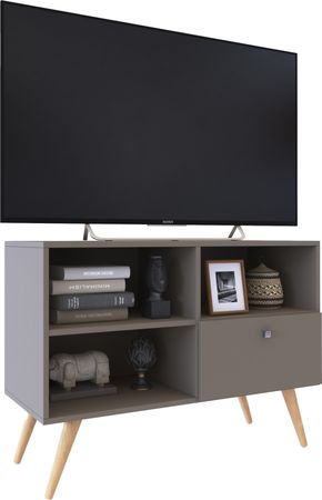 Rack Escandinavo Para Tv DELOS 880 Gris Cubanita