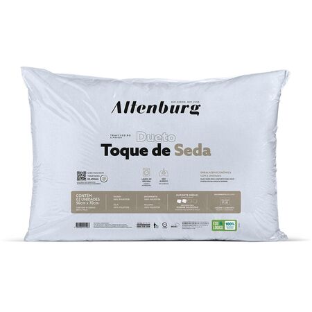 Almohada Altenburg Dueto Toque De Seda 70X50 X2 Unidades
