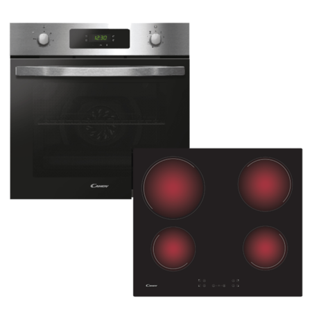 Smart Pack Candy Horno eléctrico FIDC X605 + Anafe vitrocerámico CH64CCB - PCI25CXCH64CCB