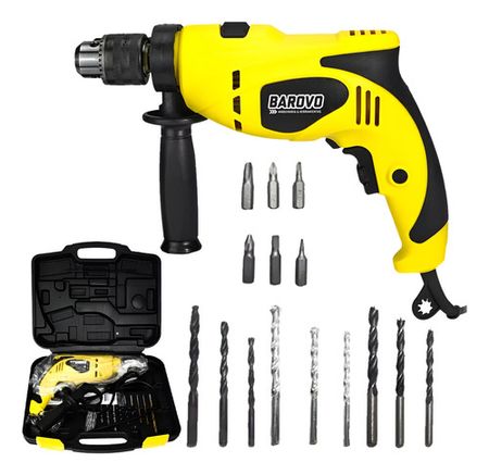 Taladro Percutor Barovo Te75c 13mm 750w C/maletin/mechas