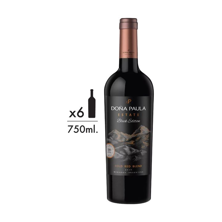 Vino Tinto Doña Paula Black Edition Blend Caja x 6 - Vista 1