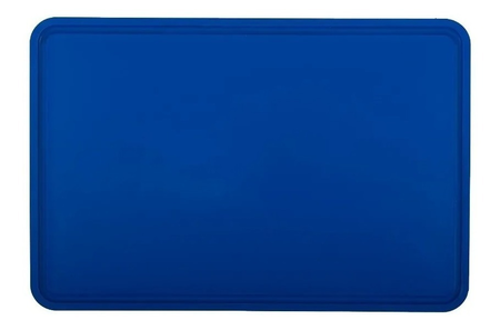 Tabla De Picar Grande De Corte 60x40x1,3 Profesional Azul Azul