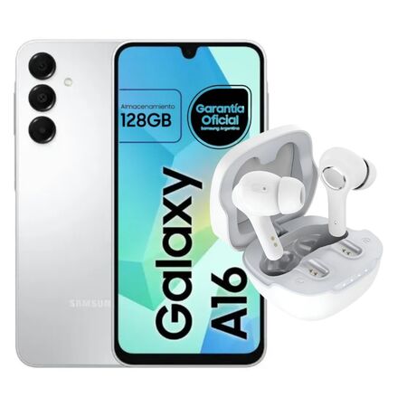 Samsung Galaxy A16 128GB + Auriculares Colmi Bluetooth A8