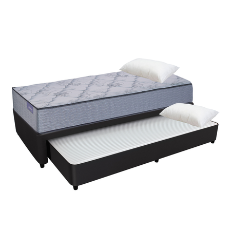 Sommier Divan Marinero 100x200 Ecocuero Negro Inducol Onix