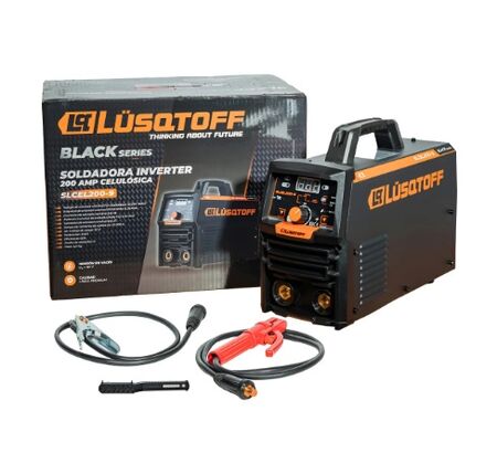 Soldadora Inverter Celulosica 200a Lusqtoff Slcel200-9 Dual Negro
