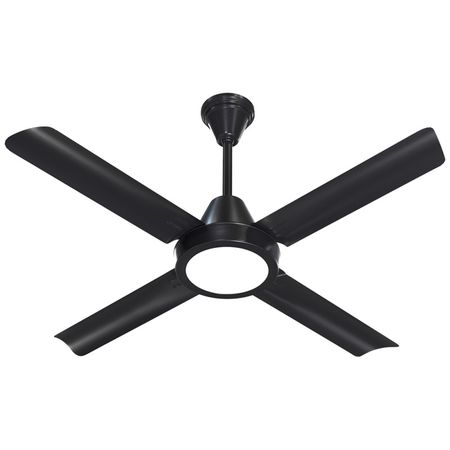 Ventilador De Techo Severbon Fusion Led Motor Dc 030154 Negro
