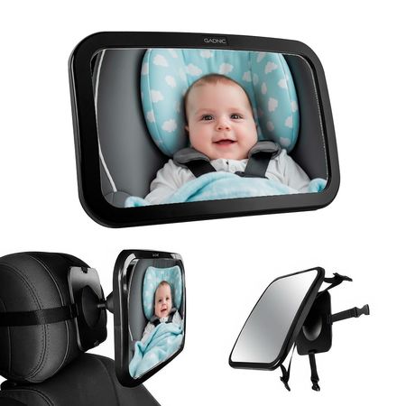 Espejo Retrovisor Auto Bebe Gadnic Con Agarre Ajustable