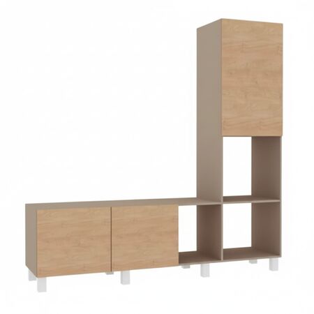 Modular Fiplasto TV8022 Gris/Roble