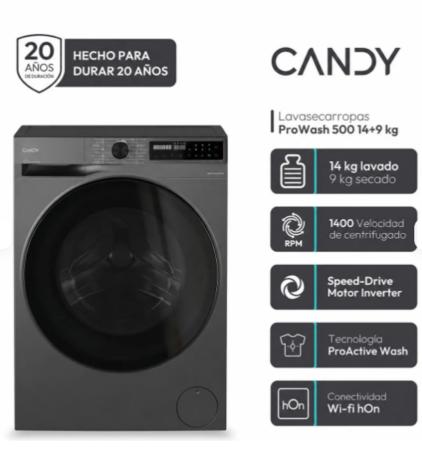 LAVASECARROPAS CANDY BWR4149BL9G 12 GRIS