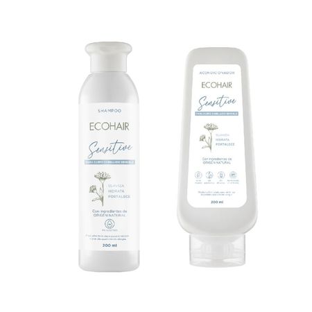 Set Eco Hair Sensitive Shampoo Y Balsamo Cabello Debil 200Ml