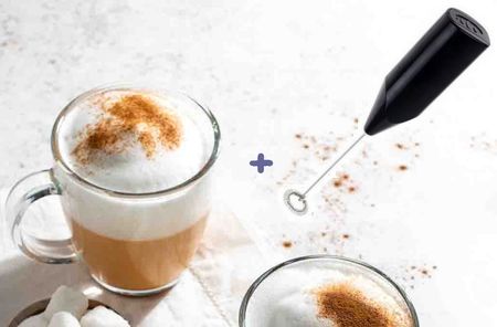 BATIDOR DE LECHE +  1JARRO MUG CAFE