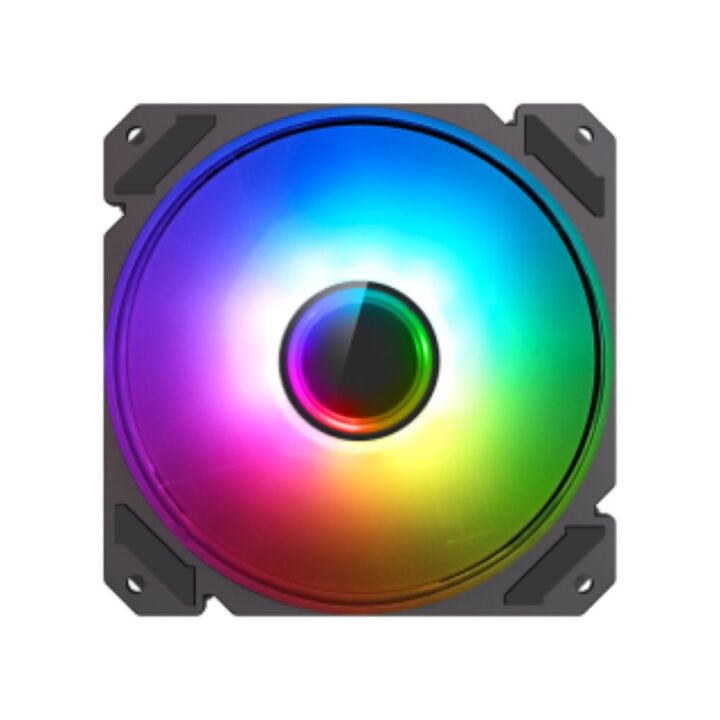 Fan Gamemax Para Gabinete Vista BK PWM FN12A-C8I ARGB - Vista 1