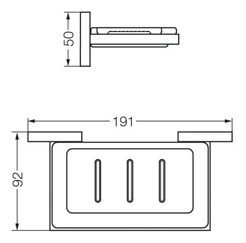 Accesorio Fv Dominic Jabonera De Vidrio 0168r/85v - Vista 2