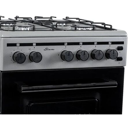 Cocina Siam Plata Multigas 50cm Luz Encendido Timer CSI-CM50P