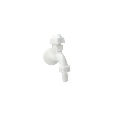 Canilla plástica con cuerito 1/2" volante copa Medio Giro