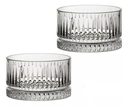 Set X 2 Bowl Dip Copetinero Recipiente Vidrio Servir Pasabahce Elysia