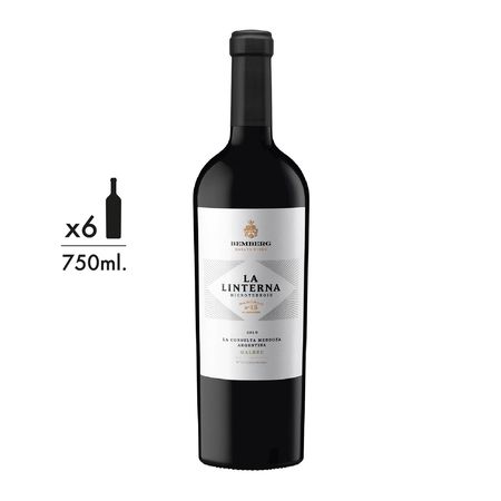 Vino Tinto Bemberg La Linterna Finca El Milagro Malbec 2015 Caja x 6
