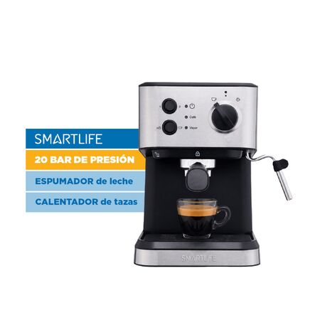 Cafetera Express Digital Acero Inoxidable 20 Bares Smartlife Sl-ec5501