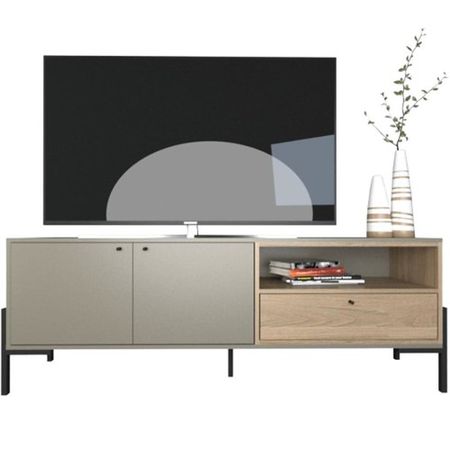 Rack de TV Metalwood DS Home Olmo Gris 152x55x36cm