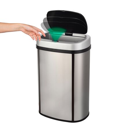 Tacho Basura GADNIC Sensor Automático 50 Litros Acero