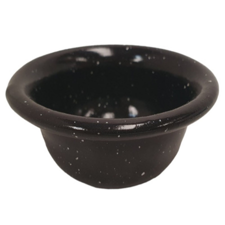 Set 3 Cazuelas Dip Enlozada 6,5cm Aderezo Condimento Lozafer Negro