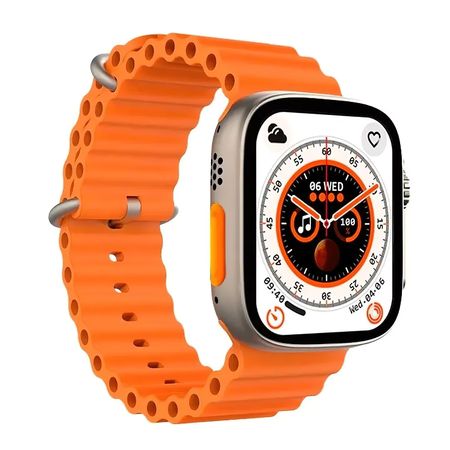 Smartwatch Krypton Ip67 Pantalla 1.96 Amoled Deportes Salud - Naranja
