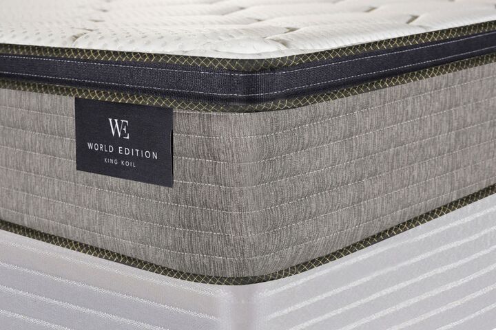 Colchon y Sommier King Koil Finesse King Size 180x200x27cm de Resortes LFK con Pillow de Espuma Firme - Vista 3