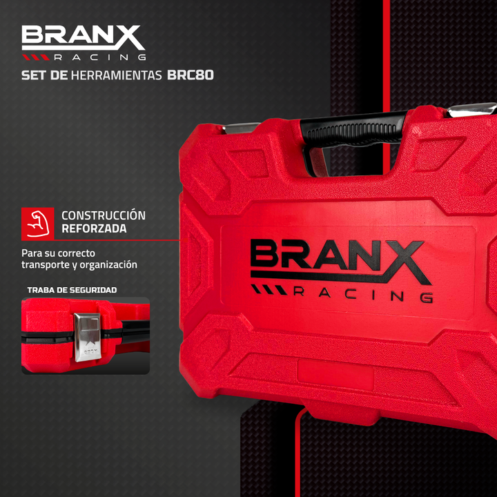 Set Juego De Herramientas Tubos 80 Piezas Branx Racing Crv BCR80 - Vista 4