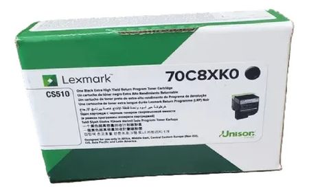 Tóner Lexmark Negro CS510 Rendimiento 8000P 708XK