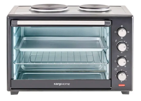 Horno Eléctrico Kanji KJH-HE600013600RAC Doble Anafe 60Lts 2000Watts